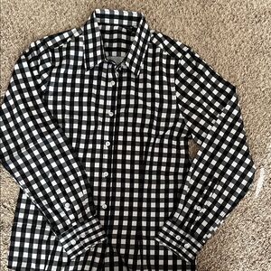 Black and White Checkered Women’s Shirt